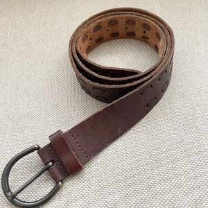 Mossimo Supply co-Brown genuine Leather laced belt.